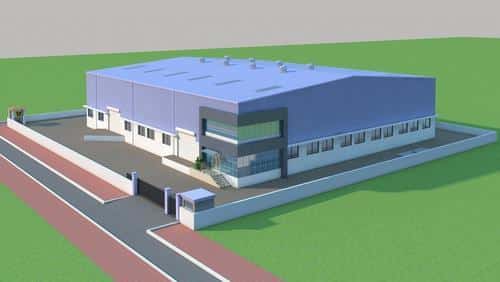 PEB Structure 3D Model